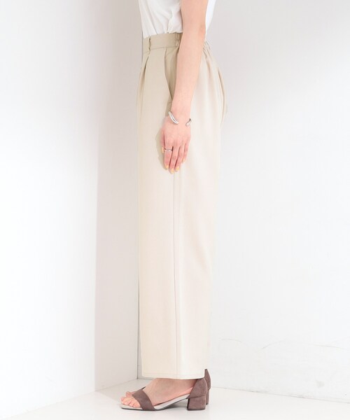 SHOO・LA・RUE(シューラルー)の「【S-LL】さらっとはける 麻調タックワイドパンツ(その他パンツ・レディース・グレー/ライトベージュ/ブラック・04/03/02/01)」の17枚目の写真