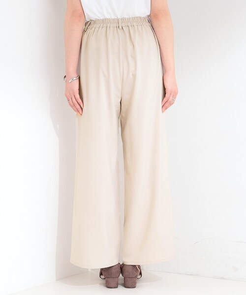 SHOO・LA・RUE(シューラルー)の「【S-LL】さらっとはける 麻調タックワイドパンツ(その他パンツ・レディース・グレー/ライトベージュ/ブラック・04/03/02/01)」の18枚目の写真