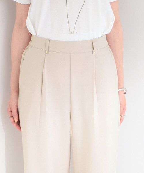 SHOO・LA・RUE(シューラルー)の「【S-LL】さらっとはける 麻調タックワイドパンツ(その他パンツ・レディース・グレー/ライトベージュ/ブラック・04/03/02/01)」の19枚目の写真