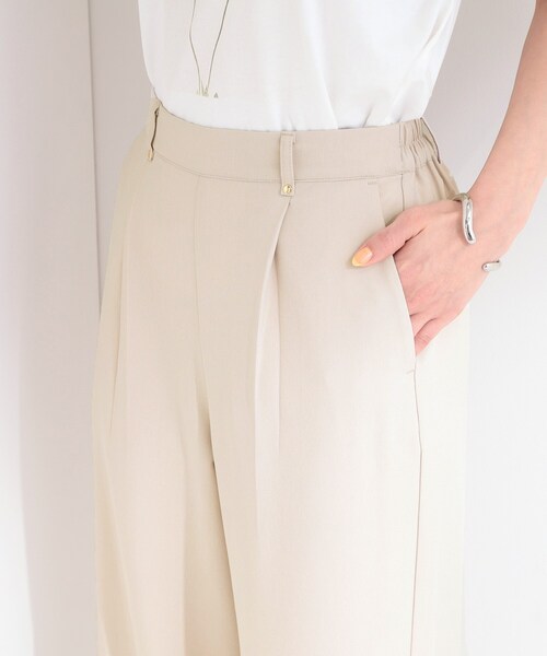 SHOO・LA・RUE(シューラルー)の「【S-LL】さらっとはける 麻調タックワイドパンツ(その他パンツ・レディース・グレー/ライトベージュ/ブラック・04/03/02/01)」の20枚目の写真