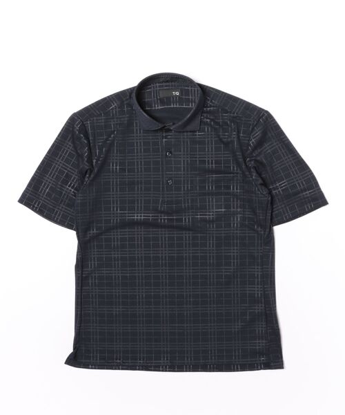 TAKA-Q(タカキュー)の「ビズポロ ポロシャツ メンズ 半袖 ストレッチ 吸水速乾 ノンアイロン ワイドカラー クールパス クールビズ(ポロシャツ・メンズ・ネイビー・X-LARGE/LARGE/MEDIUM)」の2枚目の写真