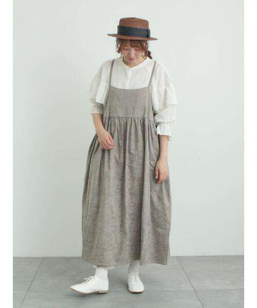 Samansa Mos2(サマンサ モスモス)の「【メルヘン×Samansa Mos2】総刺繍ワンピース(ワンピース・レディース・ブラック/モカ/オフホワイト・F)」の3枚目の写真