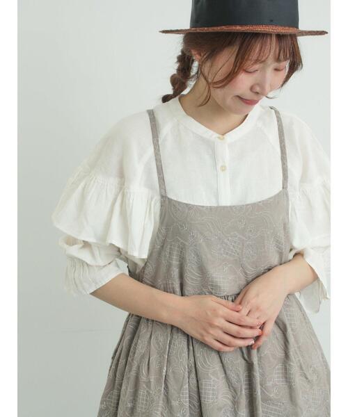 Samansa Mos2(サマンサ モスモス)の「【メルヘン×Samansa Mos2】総刺繍ワンピース(ワンピース・レディース・ブラック/モカ/オフホワイト・F)」の13枚目の写真