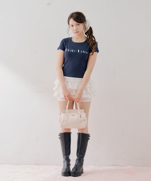 Chico(チコ)の「ドットロゴT+シュシュセット(Tシャツ/カットソー・レディース・ブルー系その他2/ホワイト系その他2/ホワイト/ネイビー・FREE)」の19枚目の写真