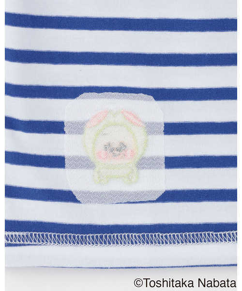 kladskap（クレードスコープ）の「【こびとづかん】ボーダー半袖Tシャツ（Tシャツ/カットソー・キッズ・ブルー/ホワイト・130cm/120cm/110cm/100cm/90cm）」の8枚目の写真