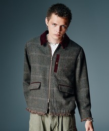 glamb（グラム）の「Tweed Combination Blouson / ツイードコンビネーションブルゾン（ブルゾン）」