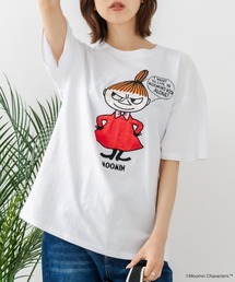 MOOMIN | 【MOOMIN/ムーミン】 【綿100%のしっかりした生地】オリジナルデザイン キャラクター刺繍Tシャツ リトルミイ ニョロニョロ 大人カジュアル ユニセックス(Tシャツ/カットソー)