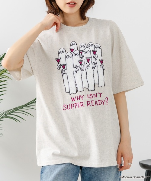 MOOMIN(ムーミン)の「【MOOMIN/ムーミン】 【綿100%のしっかりした生地】オリジナルデザイン キャラクター刺繍Tシャツ リトルミイ ニョロニョロ 大人カジュアル ユニセックス(Tシャツ/カットソー・メンズ・ブルー系その他/ブラック系その他2/ベージュ系その他2/ホワイト系その他・LARGE/MEDIUM/SMALL)」の3枚目の写真