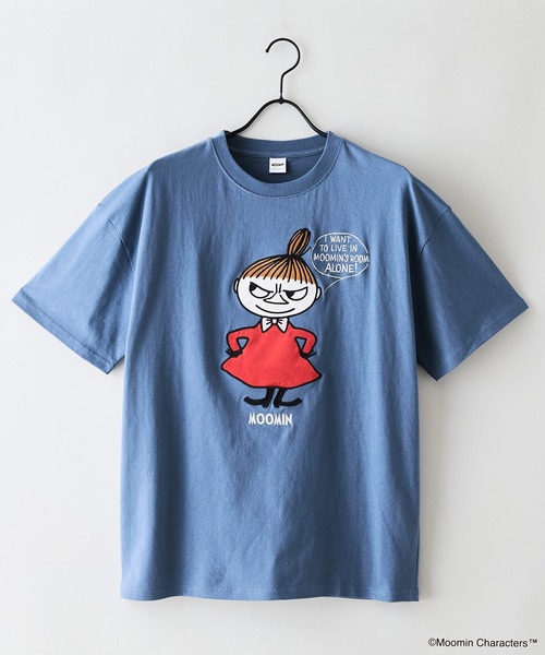 MOOMIN(ムーミン)の「【MOOMIN/ムーミン】 【綿100%のしっかりした生地】オリジナルデザイン キャラクター刺繍Tシャツ リトルミイ ニョロニョロ 大人カジュアル ユニセックス(Tシャツ/カットソー・メンズ・ブルー系その他/ブラック系その他2/ベージュ系その他2/ホワイト系その他・LARGE/MEDIUM/SMALL)」の5枚目の写真