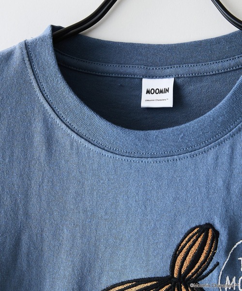 MOOMIN(ムーミン)の「【MOOMIN/ムーミン】 【綿100%のしっかりした生地】オリジナルデザイン キャラクター刺繍Tシャツ リトルミイ ニョロニョロ 大人カジュアル ユニセックス(Tシャツ/カットソー・メンズ・ブルー系その他/ブラック系その他2/ベージュ系その他2/ホワイト系その他・LARGE/MEDIUM/SMALL)」の9枚目の写真