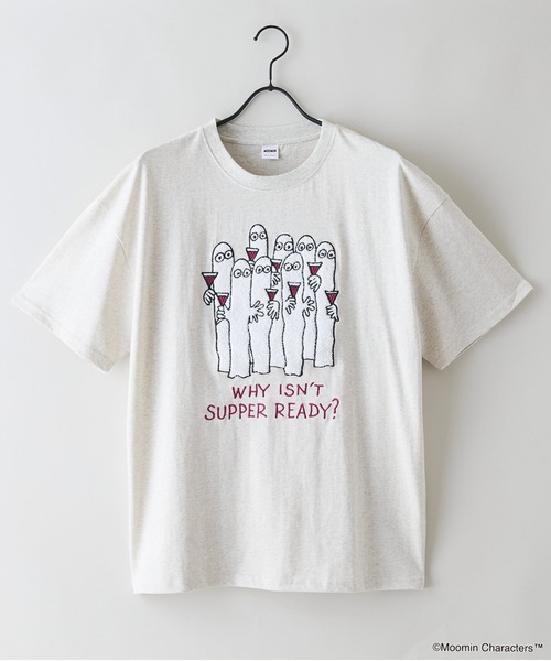 MOOMIN(ムーミン)の「【MOOMIN/ムーミン】 【綿100%のしっかりした生地】オリジナルデザイン キャラクター刺繍Tシャツ リトルミイ ニョロニョロ 大人カジュアル ユニセックス(Tシャツ/カットソー・メンズ・ブルー系その他/ブラック系その他2/ベージュ系その他2/ホワイト系その他・LARGE/MEDIUM/SMALL)」の17枚目の写真