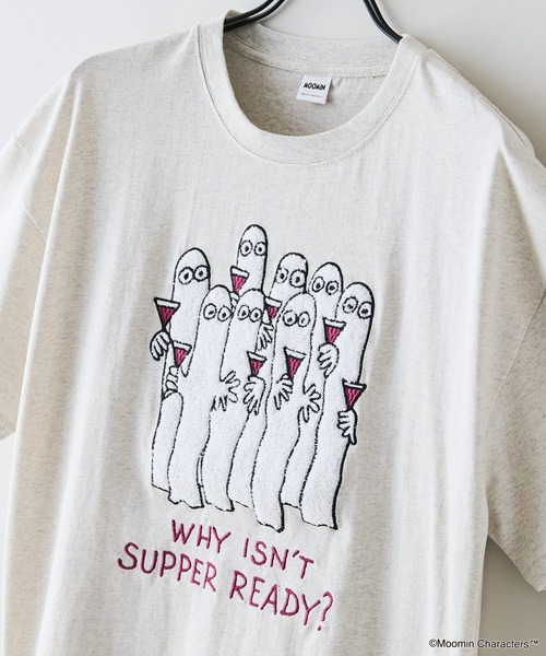 MOOMIN(ムーミン)の「【MOOMIN/ムーミン】 【綿100%のしっかりした生地】オリジナルデザイン キャラクター刺繍Tシャツ リトルミイ ニョロニョロ 大人カジュアル ユニセックス(Tシャツ/カットソー・メンズ・ブルー系その他/ブラック系その他2/ベージュ系その他2/ホワイト系その他・LARGE/MEDIUM/SMALL)」の18枚目の写真