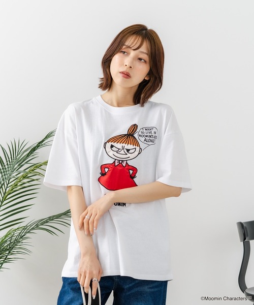 MOOMIN(ムーミン)の「【MOOMIN/ムーミン】 【綿100%のしっかりした生地】オリジナルデザイン キャラクター刺繍Tシャツ リトルミイ ニョロニョロ 大人カジュアル ユニセックス(Tシャツ/カットソー・メンズ・ブルー系その他/ブラック系その他2/ベージュ系その他2/ホワイト系その他・LARGE/MEDIUM/SMALL)」の21枚目の写真