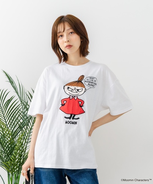 MOOMIN(ムーミン)の「【MOOMIN/ムーミン】 【綿100%のしっかりした生地】オリジナルデザイン キャラクター刺繍Tシャツ リトルミイ ニョロニョロ 大人カジュアル ユニセックス(Tシャツ/カットソー・メンズ・ブルー系その他/ブラック系その他2/ベージュ系その他2/ホワイト系その他・LARGE/MEDIUM/SMALL)」の22枚目の写真