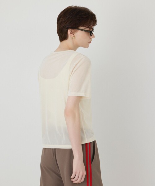 Diagram(ダイアグラム)の「シアーベロアカットトップ(Tシャツ/カットソー・レディース・グレー/ブラック/キナリ・36)」の11枚目の写真