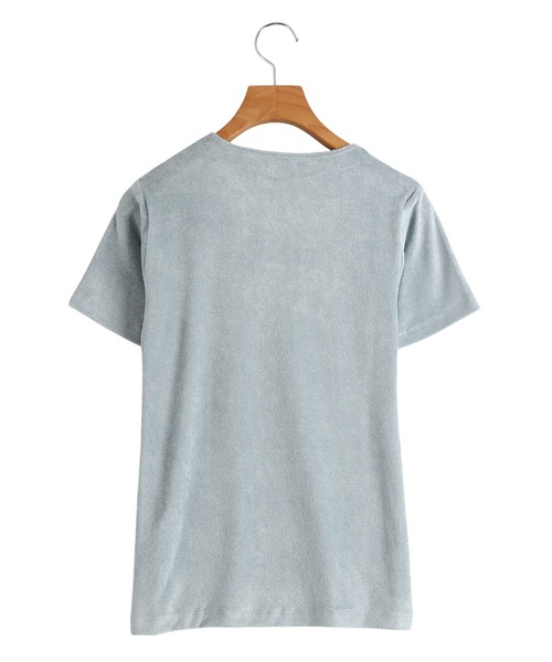 BASERANGE（ベースレンジ）の「BASERANGE / ベースレンジ：OMO TEE SHIRT：TTOT-VE-WI25[ANN]（Tシャツ/カットソー・レディース・グレー・S）」の2枚目の写真