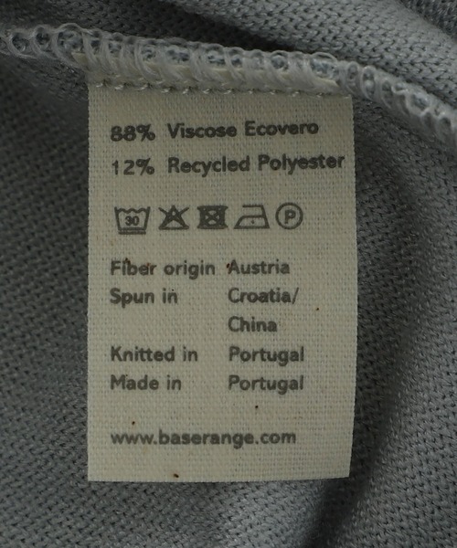 BASERANGE（ベースレンジ）の「BASERANGE / ベースレンジ：OMO TEE SHIRT：TTOT-VE-WI25[ANN]（Tシャツ/カットソー・レディース・グレー・S）」の4枚目の写真