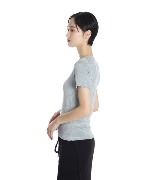 BASERANGE（ベースレンジ）の「BASERANGE / ベースレンジ：OMO TEE SHIRT：TTOT-VE-WI25[ANN]（Tシャツ/カットソー・レディース・グレー・S）」の6枚目の写真
