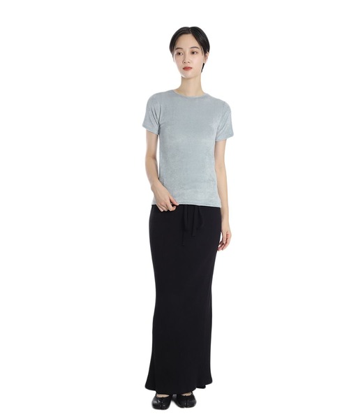 BASERANGE（ベースレンジ）の「BASERANGE / ベースレンジ：OMO TEE SHIRT：TTOT-VE-WI25[ANN]（Tシャツ/カットソー・レディース・グレー・S）」の8枚目の写真