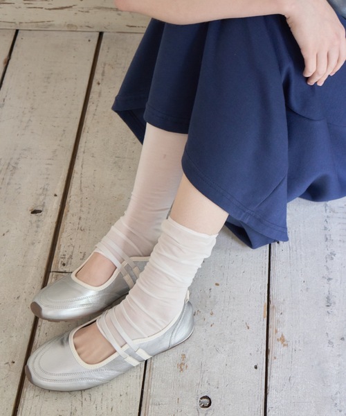 Birthday room(バースデイルーム)の「ルーズシアートレンカソックス/Loose sheer stirrup socks(ソックス/靴下・レディース・ライトブルー/ホワイト/ピンク・FREE)」の6枚目の写真