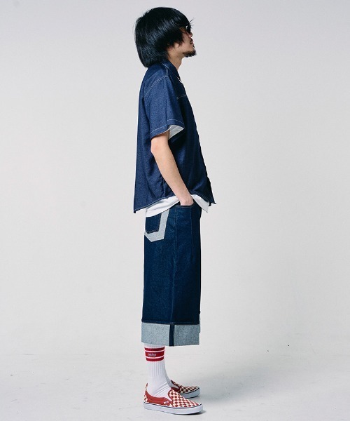EFFECTEN（エフェクテン）の「mhs2654-Studs chambray shirts シャンブレーシャツ(efdig-03)（シャツ/ブラウス・メンズ・サックスブルー/インディゴブルー・M/L/XL）」の18枚目の写真