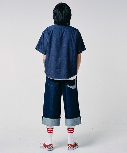 EFFECTEN（エフェクテン）の「mhs2654-Studs chambray shirts シャンブレーシャツ(efdig-03)（シャツ/ブラウス・メンズ・サックスブルー/インディゴブルー・M/L/XL）」の17枚目の写真