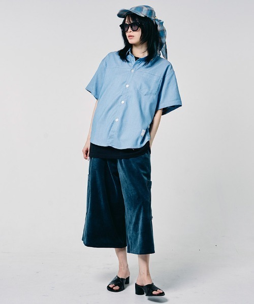 EFFECTEN（エフェクテン）の「mhs2654-Studs chambray shirts シャンブレーシャツ(efdig-03)（シャツ/ブラウス・メンズ・サックスブルー/インディゴブルー・M/L/XL）」の13枚目の写真