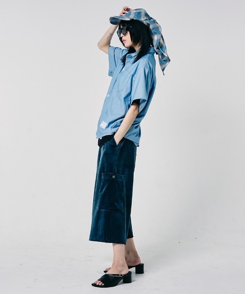 EFFECTEN（エフェクテン）の「mhs2654-Studs chambray shirts シャンブレーシャツ(efdig-03)（シャツ/ブラウス・メンズ・サックスブルー/インディゴブルー・M/L/XL）」の10枚目の写真