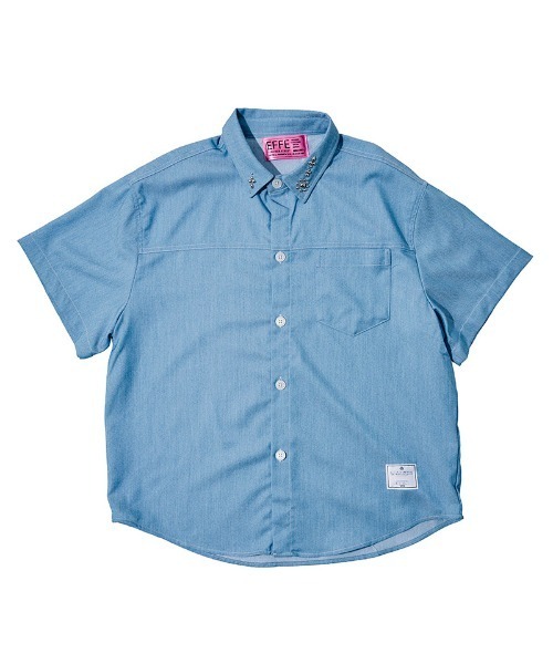 EFFECTEN（エフェクテン）の「mhs2654-Studs chambray shirts シャンブレーシャツ(efdig-03)（シャツ/ブラウス・メンズ・サックスブルー/インディゴブルー・M/L/XL）」の8枚目の写真