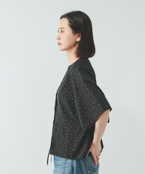 GLOBAL WORK(グローバルワーク)の「Airy Breezeブラウス/636702(シャツ/ブラウス・レディース・ホワイト/グレー/ドット/チャコールグレー・LARGE/MEDIUM)」の17枚目の写真