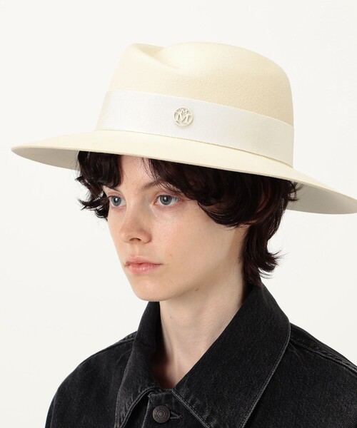 MAISON MICHEL（メゾンミッシェル）の「MAISON MICHEL Virginie Hat Felt ウールフェルト ハット（ハット・レディース・ホワイト・M）」の2枚目の写真