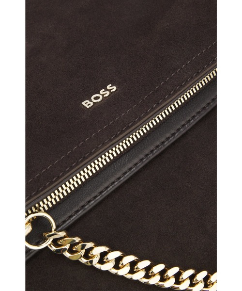 BOSS(ボス)の「フェイクスエード ショルダーバッグ フォールドオーバー デザイン(ショルダーバッグ・レディース・ダークブラウン・ONESIZE)」の4枚目の写真