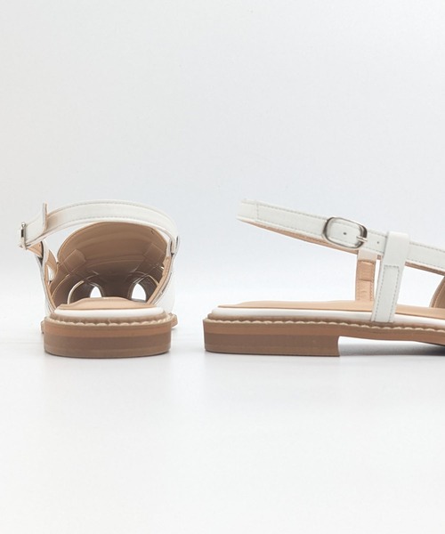 HIPS(ヒップス)の「バックベルトグルカサンダル(サンダル・レディース・ブラック/ホワイト・22.5cm/23cm/23.5cm/24cm/24.5cm)」の8枚目の写真