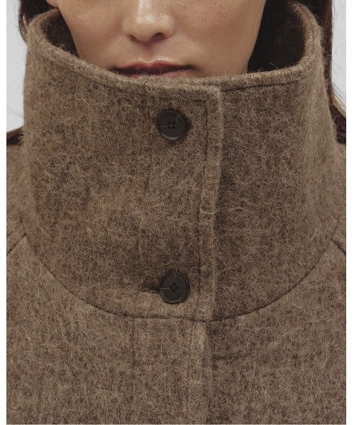TODAYFUL（トゥデイフル）の「Standcollar Raglan Coat（ステンカラーコート・レディース・ブラック/モカ/セージグリーン・38inch/36inch）」の6枚目の写真
