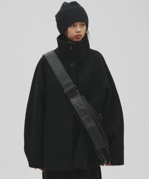 TODAYFUL（トゥデイフル）の「Standcollar Raglan Coat（ステンカラーコート・レディース・ブラック/モカ/セージグリーン・38inch/36inch）」の7枚目の写真