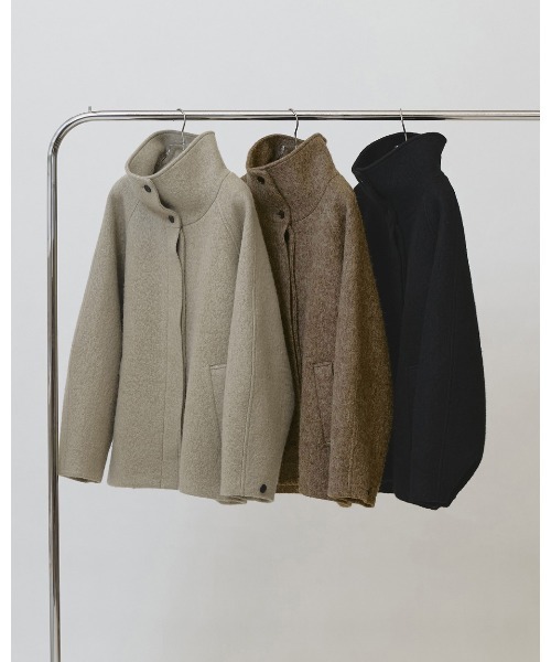 TODAYFUL（トゥデイフル）の「Standcollar Raglan Coat（ステンカラーコート・レディース・ブラック/モカ/セージグリーン・38inch/36inch）」の16枚目の写真