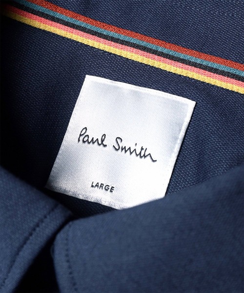 Paul Smith(ポールスミス)の「COOLMAX(R)ソリッド 鹿の子 ボタンダウン ポロシャツ / 163324 JS25(シャツ/ブラウス・メンズ・グレイッシュベージュ/ネイビー/ダークブルー・XX-LARGE/X-LARGE/LARGE/MEDIUM/SMALL)」の6枚目の写真
