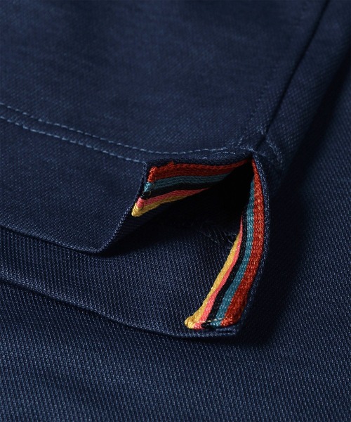 Paul Smith(ポールスミス)の「COOLMAX(R)ソリッド 鹿の子 ボタンダウン ポロシャツ / 163324 JS25(シャツ/ブラウス・メンズ・グレイッシュベージュ/ネイビー/ダークブルー・XX-LARGE/X-LARGE/LARGE/MEDIUM/SMALL)」の7枚目の写真
