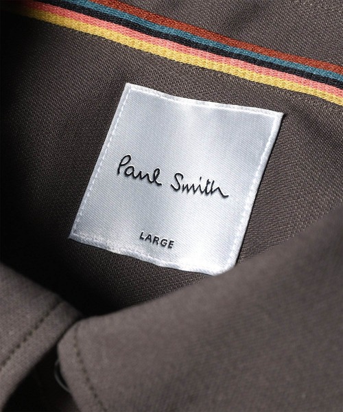Paul Smith(ポールスミス)の「COOLMAX(R)ソリッド 鹿の子 ボタンダウン ポロシャツ / 163324 JS25(シャツ/ブラウス・メンズ・グレイッシュベージュ/ネイビー/ダークブルー・XX-LARGE/X-LARGE/LARGE/MEDIUM/SMALL)」の10枚目の写真