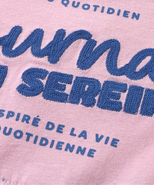 apres les cours(アプレレクール)の「【リンク】アソートロゴドロストワンピース(ワンピース・キッズ・チャコール/アイボリー/その他2/ピンク・140/130/120/110/100/90/80)」の7枚目の写真