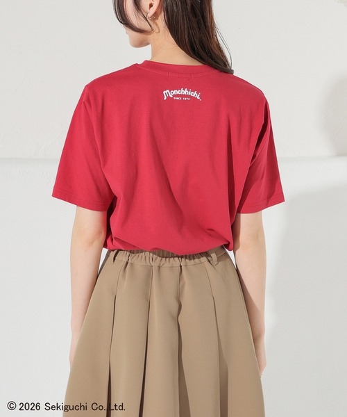 Honeys(ハニーズ)の「モンチッチ/Tシャツ(Tシャツ/カットソー・レディース・レッド/スミクロ/ベージュ・3L/L/M/LL/S)」の9枚目の写真