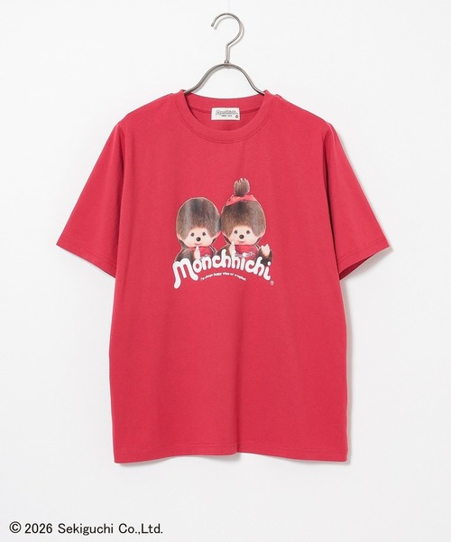 Honeys(ハニーズ)の「モンチッチ/Tシャツ(Tシャツ/カットソー・レディース・レッド/スミクロ/ベージュ・3L/L/M/LL/S)」の10枚目の写真