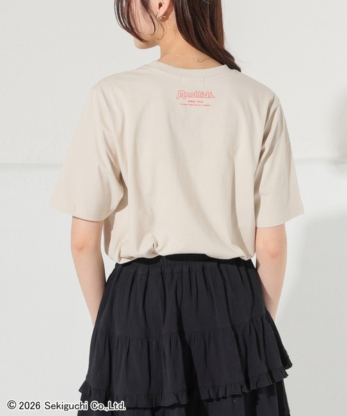 Honeys(ハニーズ)の「モンチッチ/Tシャツ(Tシャツ/カットソー・レディース・レッド/スミクロ/ベージュ・3L/L/M/LL/S)」の4枚目の写真