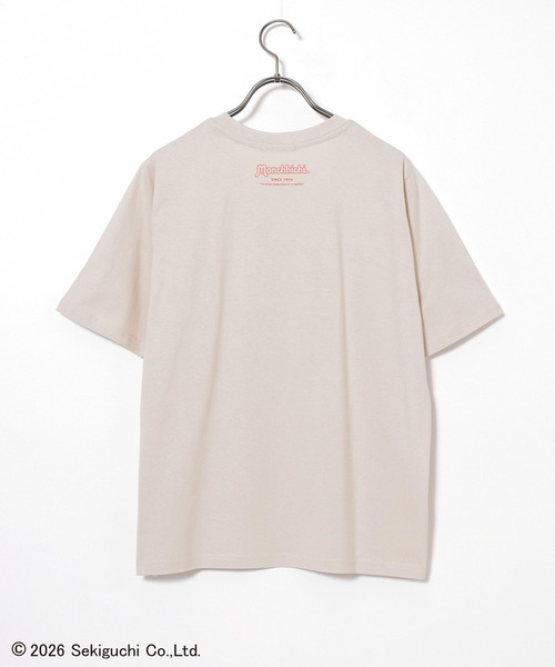 Honeys(ハニーズ)の「モンチッチ/Tシャツ(Tシャツ/カットソー・レディース・レッド/スミクロ/ベージュ・3L/L/M/LL/S)」の6枚目の写真