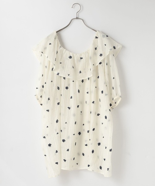 LOWRYS FARM(ローリーズファーム)の「シシュウミニワンピースSS 1046529(ワンピース・レディース・ブラック/ホワイト/アイボリー・FREE)」の4枚目の写真