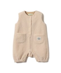 【WEB限定】ベビー ボア オーバーオール 2026FW(70~80cm)秋冬 定番 人気 プチプラ カジュアル もこもこ