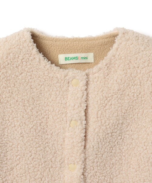 BEAMS mini(ビームスミニ)の「【WEB限定】ベビー ボア オーバーオール 2026FW(70~80cm)秋冬 定番 人気 プチプラ カジュアル もこもこ(ロンパース・キッズ・ベージュ/ホワイト系その他5・70/80)」の14枚目の写真