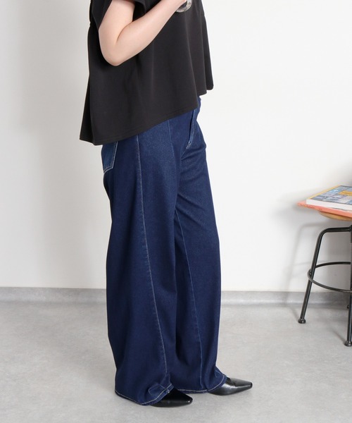 cepo(セポ)の「気軽に履けて、気軽に美脚〈接触冷感 / UVカット / 360度ストレッチ〉NEO ICE レギュラーストレートデニムパンツ(デニムパンツ・レディース・ブルー系3/ワンウォッシュ/ブルー系1・M/S/L)」の17枚目の写真