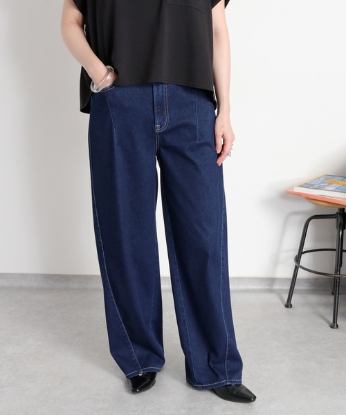 cepo(セポ)の「気軽に履けて、気軽に美脚〈接触冷感 / UVカット / 360度ストレッチ〉NEO ICE レギュラーストレートデニムパンツ(デニムパンツ・レディース・ブルー系3/ワンウォッシュ/ブルー系1・M/S/L)」の19枚目の写真