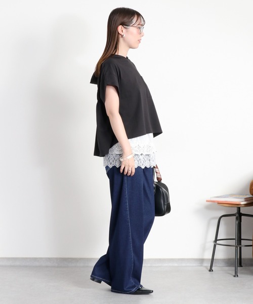 cepo(セポ)の「気軽に履けて、気軽に美脚〈接触冷感 / UVカット / 360度ストレッチ〉NEO ICE レギュラーストレートデニムパンツ(デニムパンツ・レディース・ブルー系3/ワンウォッシュ/ブルー系1・M/S/L)」の8枚目の写真